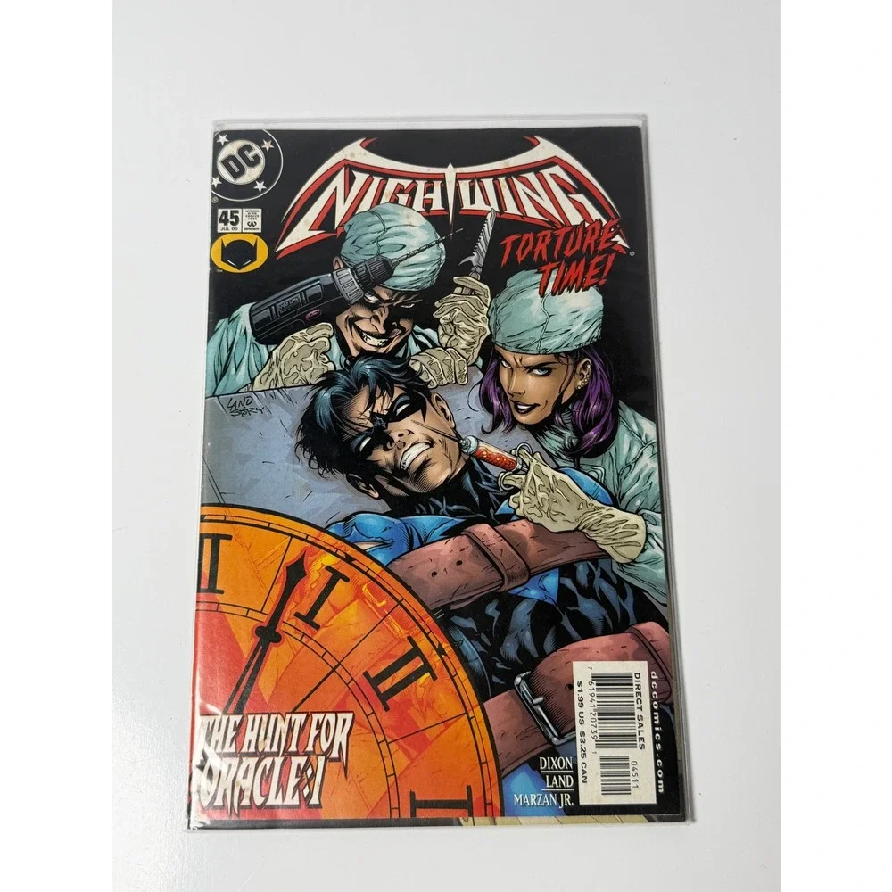 Nightwing 45 DC Comics 2000 Hunt for Oracle Part 1 Greg Land Cover Chuck Dixon